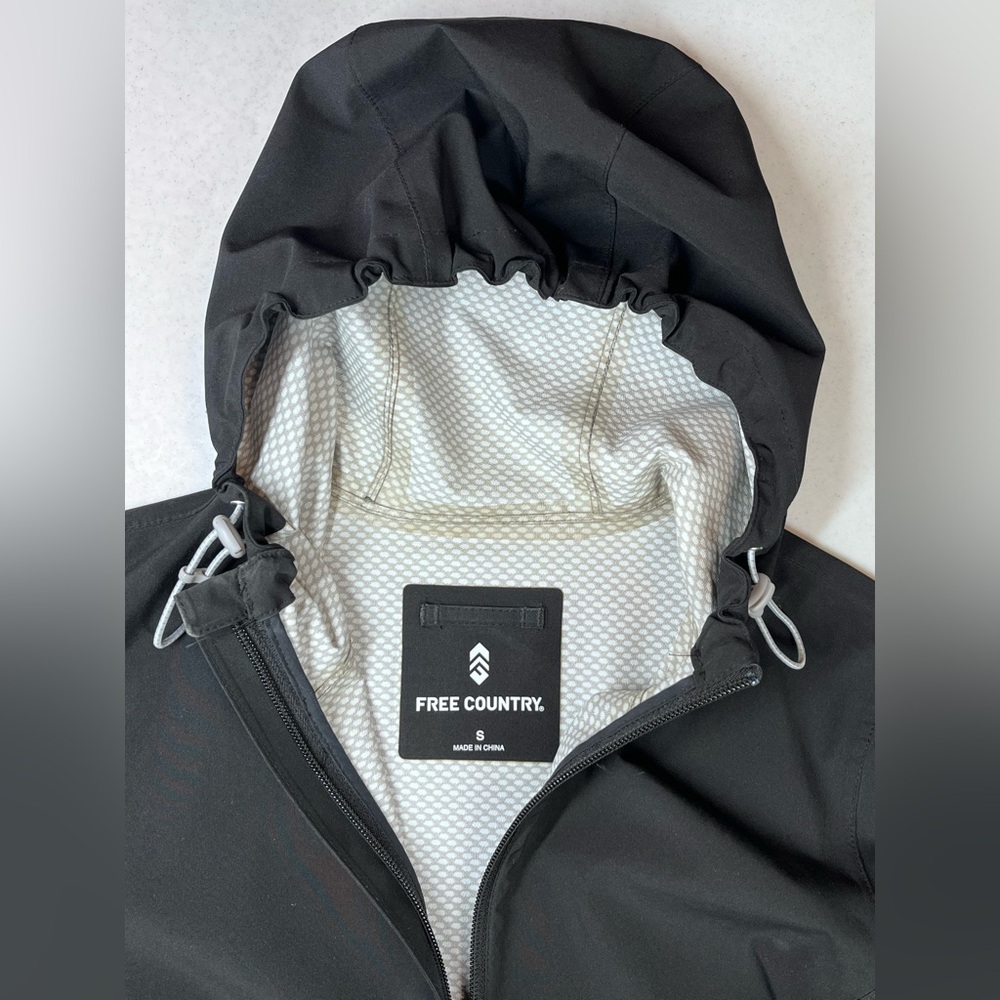 Free Country Women’s Black Waterproof Windbreaker Full-Zip Jacket. Small - Picture 6 of 11
